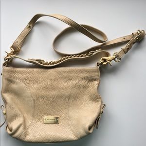 Brahmin Cream Pebbled Leather Shoulder/CrossBody